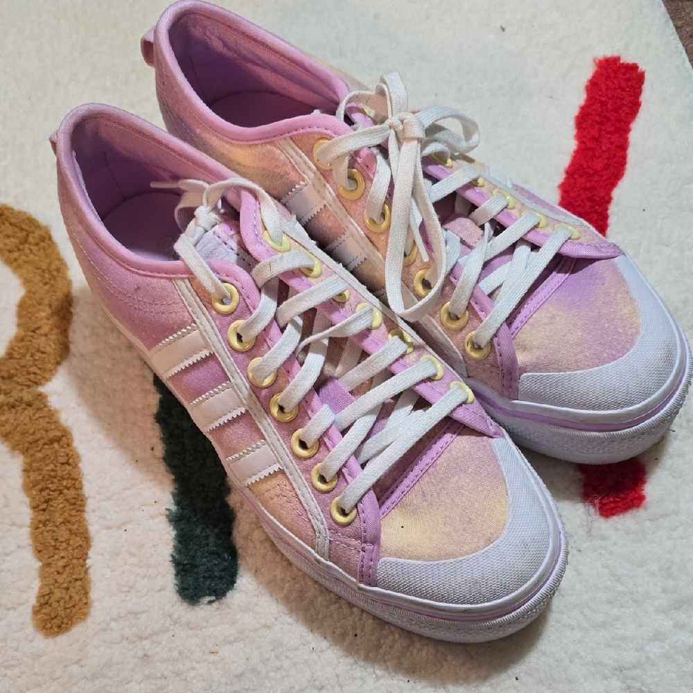 Women's Pastel Sneakers with White Accents